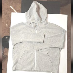 Lululemon Ladies Heathered Grey Hoodie Sweatjacket Size 10